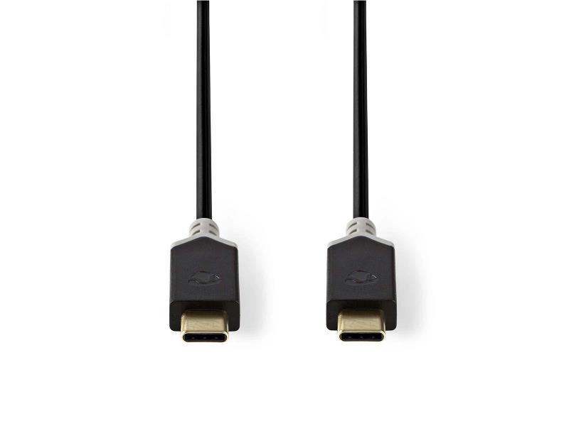 Nedis CCBP64750AT10 USB 3.1-kabel (Gen2) | Type-C male - Type-C male | 1,0 m | Antraciet