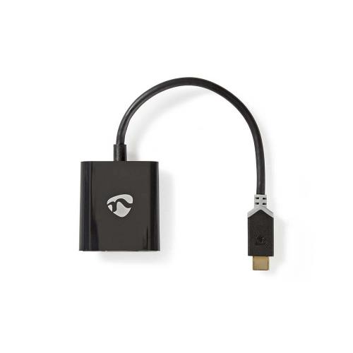 Nedis CCBP64850AT02 USB type-C adapterkabel | Type-C male - VGA female | 0,2 m | Antraciet