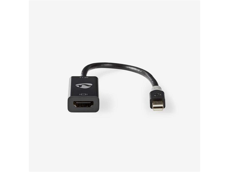 Nedis CCBP37650AT02 Mini-DisplayPort - HDMI-kabel | Mini-DisplayPort male - HDMIT-uitgang | 0,2 m | Antraciet