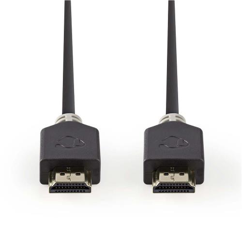 Nedis CVBP34000AT30 High Speed HDMIT-kabel met Ethernet | HDMIT-connector - HDMIT-connector | 3,0 m | Antraciet