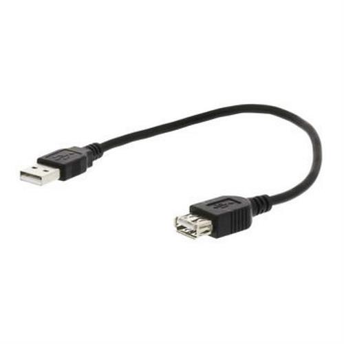 Nedis CCGP60010BK02 USB 2.0-Kabel | A Male - A Female | 0,2 m | Zwart