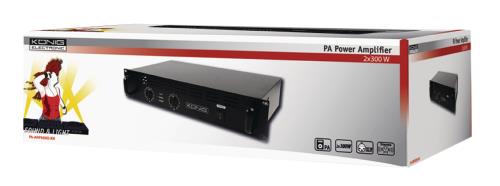 König PA-AMP6000-KN PA versterker 2x 300 W