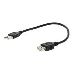 Nedis CCGP60010BK20 USB 2.0-Kabel | A Male - A Female | 2,0 m | Zwart
