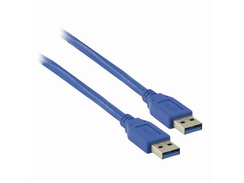Nedis CCGP61000BU20 USB 3.0-Kabel | A Male - A Male | 2,0 m | Blauw
