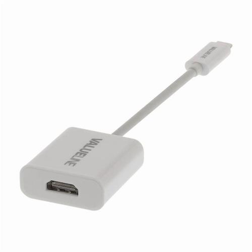 Nedis CCGP64650WT02 USB-CT-Adapterkabel | Type-CT Male - HDMIT-uitgang | 0,2 m | Wit
