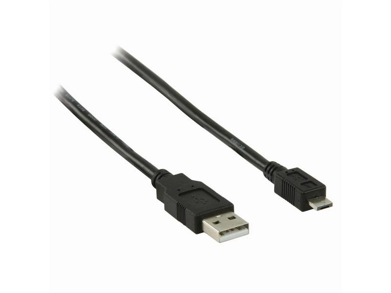Nedis CCGP60400BK20 USB 2.0-Kabel | A Male - Micro-A Male | 2,0 m | Zwart