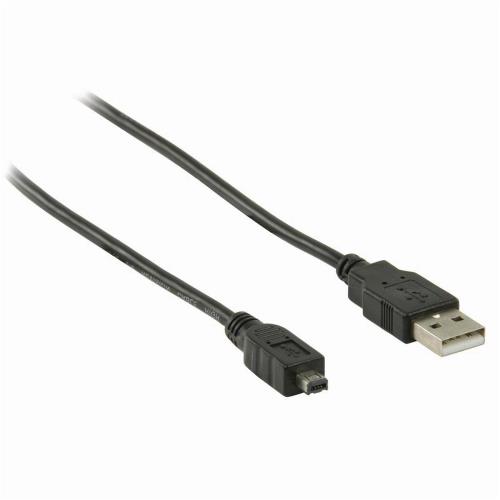 Nedis CCGP60200BK20 USB 2.0-Kabel | A Male - Hirose Mini 4-Pins Male | 2,0 m | Zwart