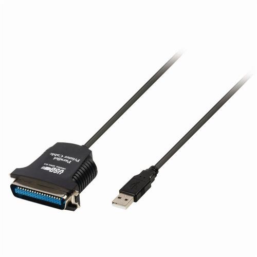 Nedis CCGP60880BK20 Printerkabel USB | USB-A Male - Centronics 36-Pins Male | 2,0 m | Zwart