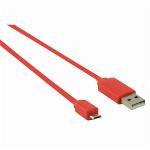 Nedis CCGP60410RD10 USB 2.0-Kabel | A Male - Micro-B Male | 1,0 m | Rood