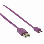 Nedis CCGP60410VT10 USB 2.0-Kabel | A Male - Micro-B Male | 1,0 m | Paars