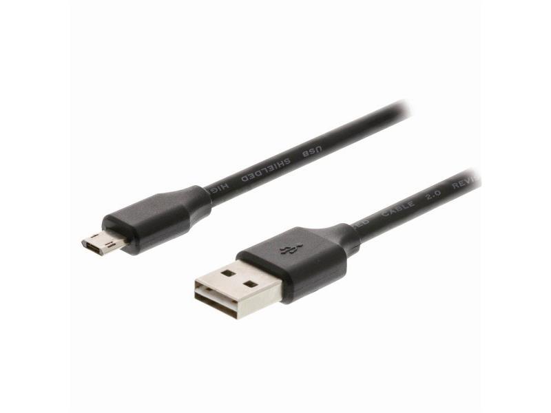 Nedis CCGP60510BK10 USB 2.0-Kabel | A Male - Micro-B Male Omkeerbaar | 1,0 m | Zwart