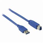 Nedis CCGP61100BU30 USB 3.0-Kabel | A Male - B Male | 3,0 m | Blauw