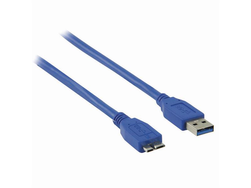 Nedis CCGP61500BU50 USB 3.0-Kabel | A Male - Micro-B Male | 5,0 m | Blauw