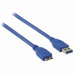 Nedis CCGP61500BU50 USB 3.0-Kabel | A Male - Micro-B Male | 5,0 m | Blauw