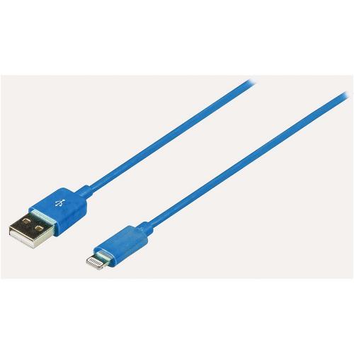 Nedis CCGP39300BU10 Sync and Charge-Kabel | Apple Lightning 8-Pins Male - USB-A Male | 1,0 m | Blauw