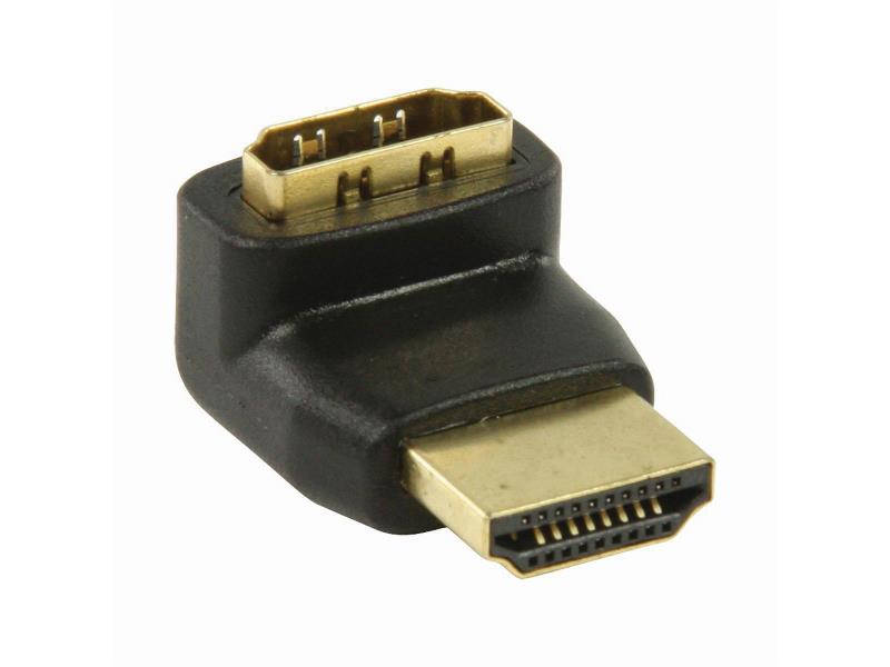 Nedis CVGP34902BK HDMIT-Adapter | HDMIT-Connector - HDMIT Female | 270° Gehoekt | Zwart