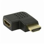 Nedis CVGP34903BK HDMIT-Adapter | HDMIT-Connector - HDMIT Female | Links Gehoekt | Zwart