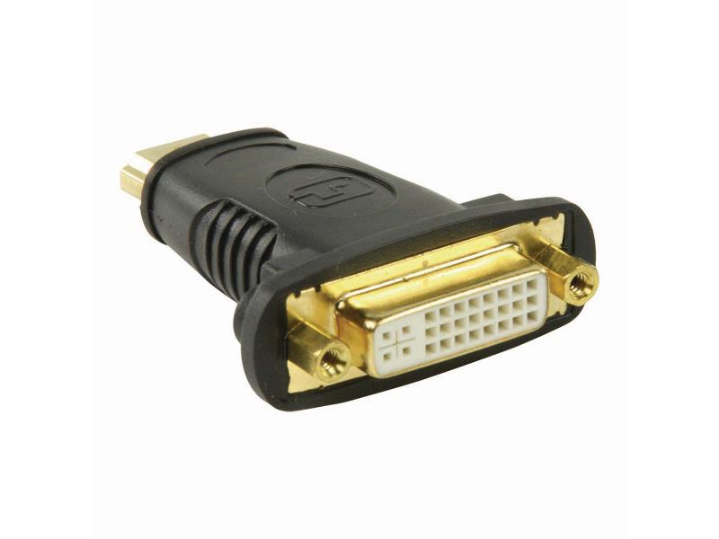 Nedis CVGP34910BK HDMIT- DVI-Adapter | HDMIT-Connector - DVI-D 24+1-Pins Female | Zwart