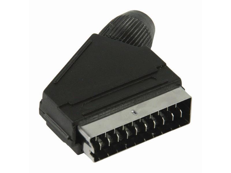 Nedis CVGP31990BK SCART-Connector | Male - Zwart