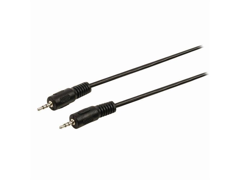 Nedis CAGP21000BK10 Stereo-Audiokabel | 2,5 mm Male - 2,5 mm Male | 1,0 m | Zwart