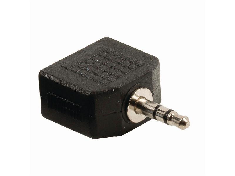 Nedis CAGB22945BK Stereo-Audioadapter | 3,5 mm Male - 2x 3,5 mm Female | Zwart