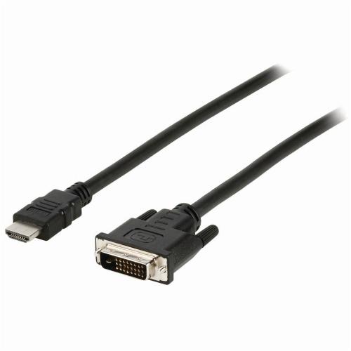 Nedis CCGB34800BK20 HDMIT- DVI-Kabel | HDMIT-Connector - DVI-D 24+1-Pins Male | 2,0 m | Zwart