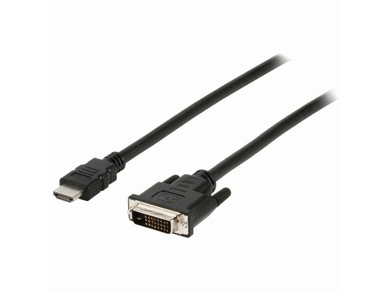 Nedis CCGB34800BK20 HDMIT- DVI-Kabel | HDMIT-Connector - DVI-D 24+1-Pins Male | 2,0 m | Zwart