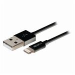 Nedis CCGB39300BK10 Sync and Charge-Kabel | Apple Lightning - USB-A Male | 1,0 m | Zwart