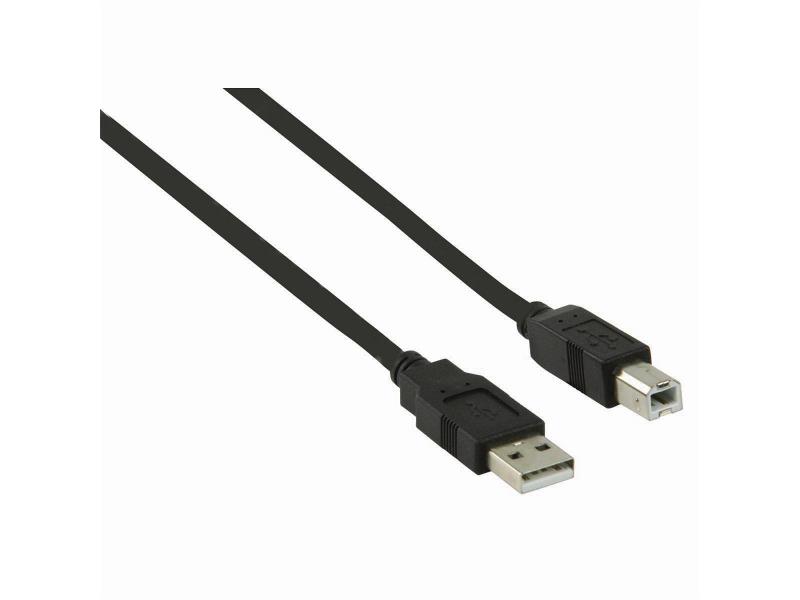 Nedis CCGB60100BK50 USB 2.0-Kabel | A Male - B Male | 5,0 m | Zwart