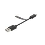 Nedis CCGB60600BK01 USB 2.0-Kabel | Type-CT Male - A Male | 0,1 m | Zwart