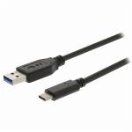 Nedis CCGB61600BK10 USB 3.0-Kabel | Type-CT Male - A Male | 1,0 m | Zwart