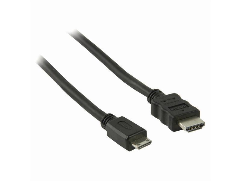 Nedis CVGB34500BK20 High Speed HDMIT-Kabel met Ethernet | HDMIT-Connector - HDMIT-miniconnector | 2,0 m | Zwart