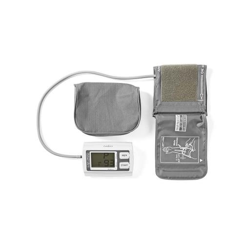 Nedis BLPR110WT Bloeddrukmeter voor Bovenarm | LCD Groot | 2x 60 Geheugenopslag