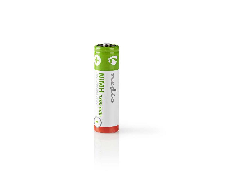 Nedis BANM13HR64B Oplaadbare NiMH batterij AA | 1,2 V | 1300 mAh | 4 stuks | Blister