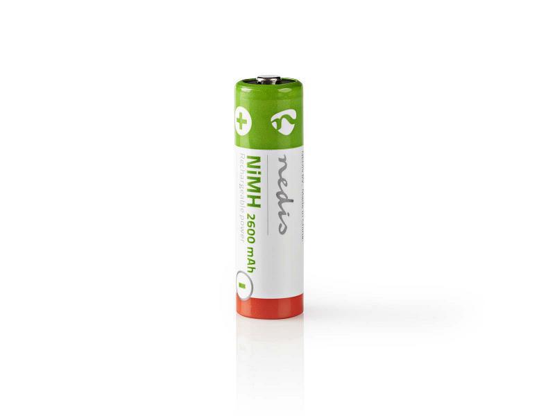 Nedis BANM26HR64B Oplaadbare NiMH batterij AA | 1,2 V | 2600 mAh | 4 stuks | Blister