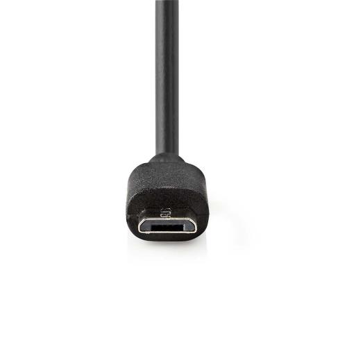 Nedis CCHAM240ABK Auto-oplader | 2,4 A | Vaste kabel | micro-USB | Zwart