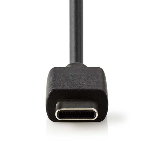 Nedis WCHAC300ABK Wandoplader | 3,0 A | Vaste kabel | USB-CT | Zwart
