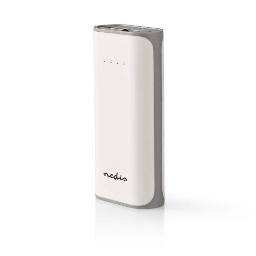 Nedis UPBK5000WT Powerbank | 5000 mAh | 1 USB-A uitgang 1.0 A | micro-USB ingang | Wit