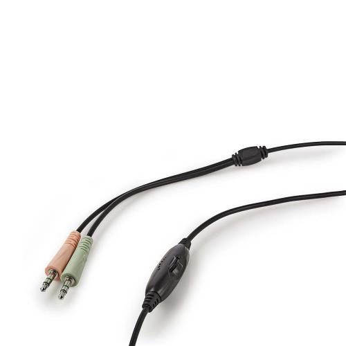 Nedis GHST100BK Gamingheadset | Over-ear | Microfoon | 3,5 mm connectoren