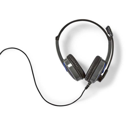 Nedis GHST200BK Gamingheadset | Over-ear | Microfoon | 3,5 mm connectoren