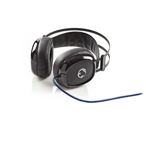 Nedis GHST300BK Gamingheadset | Over-ear | Ultra-Bass | LED-verlichting | 3,5-mm & USB-connectoren