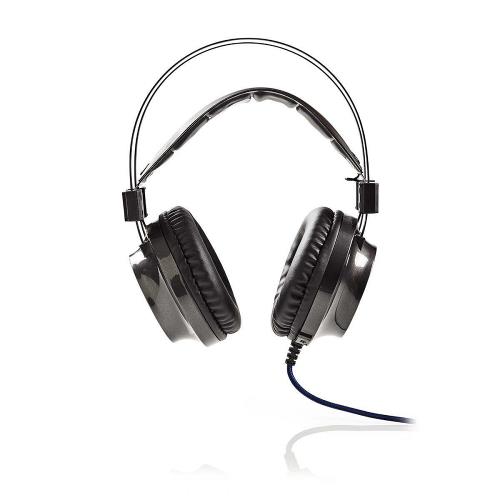 Nedis GHST400BK Gamingheadset | Over-ear | Kracht-feedback | LED-verlichting | 3,5-mm & USB-connectoren