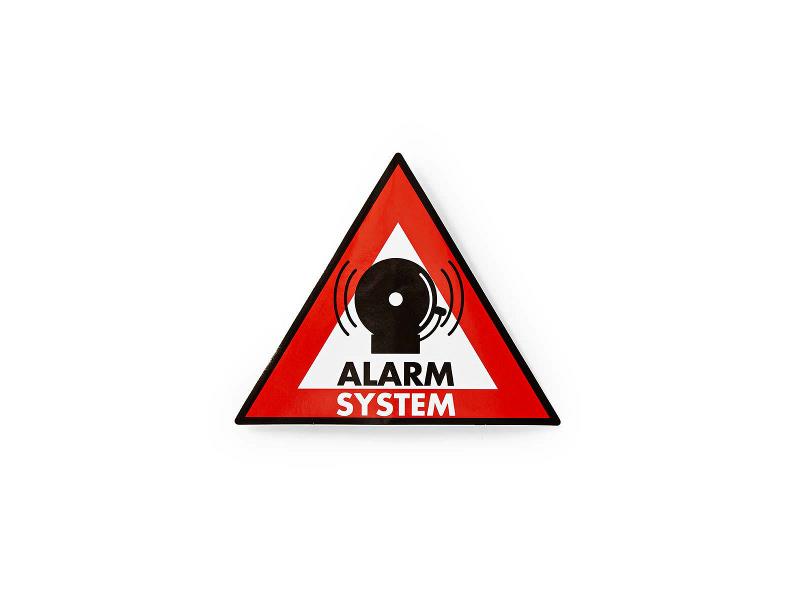Nedis STCKWA105 Waarschuwingssticker | Pictogram alarmsysteem | Set van 5 stuks