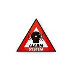 Nedis STCKWA105 Waarschuwingssticker | Pictogram alarmsysteem | Set van 5 stuks