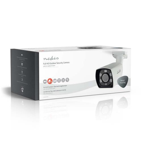 Nedis AHDCBW20WT CCTV-beveiligingscamera | Bullet | Full HD | Voor gebruik met analoge HD-DVR