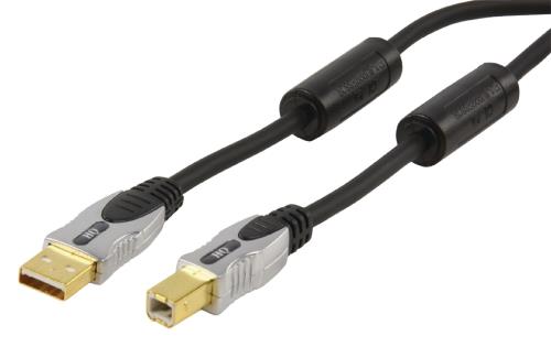 HQ HQSS6141/5 Hoge kwaliteit USB 2.0 aansluitkabel 5,00 m