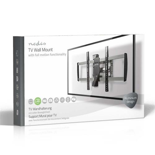 Nedis TVWM5550BK Full-Motion TV-muurbeugel | 42 - 70" | Max. 35 kg | 3 scharnierpunten