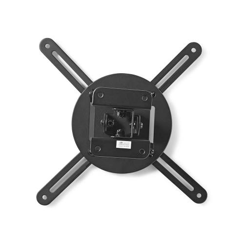 Nedis PJCM100BK Plafondbeugel voor Projector | 360° Draaibaar | Max. 10 kg | Afstand tot de Muur van 130 mm | Zwart