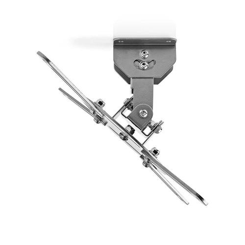 Nedis PJCM100GY Plafondbeugel voor Projector | 360° Draaibaar | Max. 10 kg | Afstand tot de Muur van 130 mm | Grijs