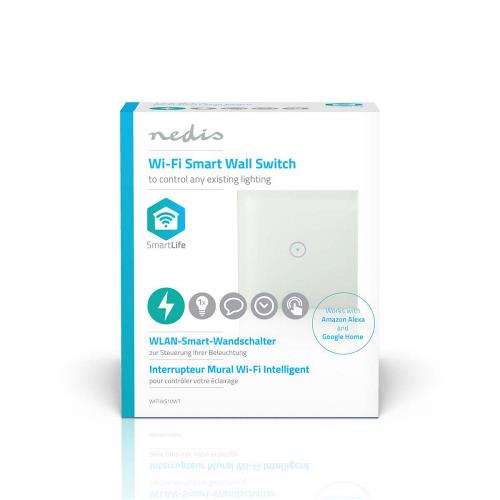 Nedis WIFIWS10WT Wi-Fi smart lichtschakelaar | Single